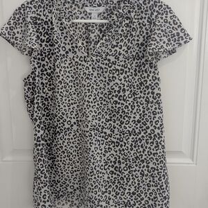 Nine West  Animal Print Blouse